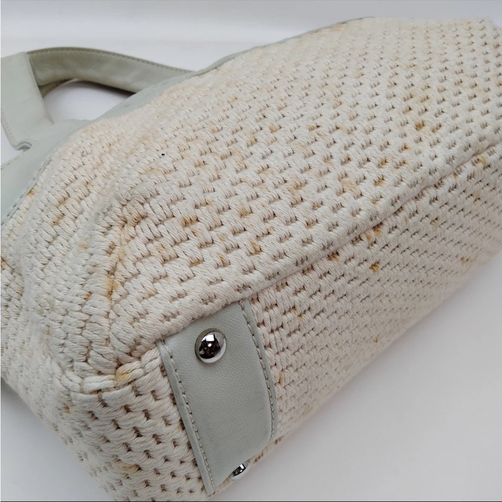 Chanel White Quilted Shoulder Bag with COA - has stains - Picture 7 of 10